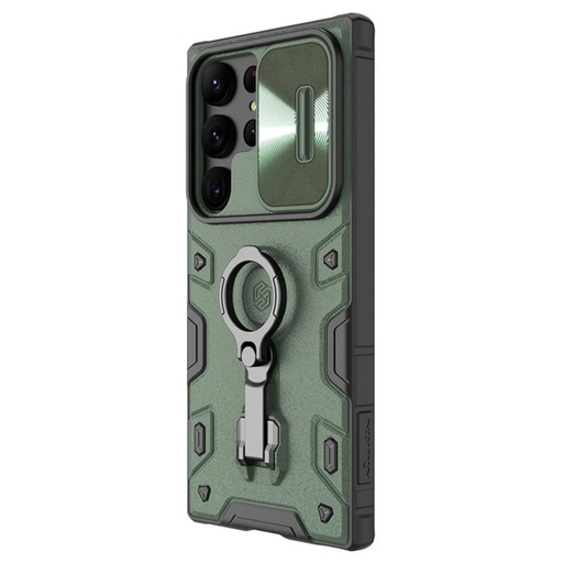 Samsung Galaxy S23 Ultra Nillkin camshield armor pro hátlap tok (Zöld)