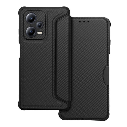 Xiaomi Redmi Note 12 Pro Plus 5G Razor mágneses ütésálló notesz tok (Fekete)