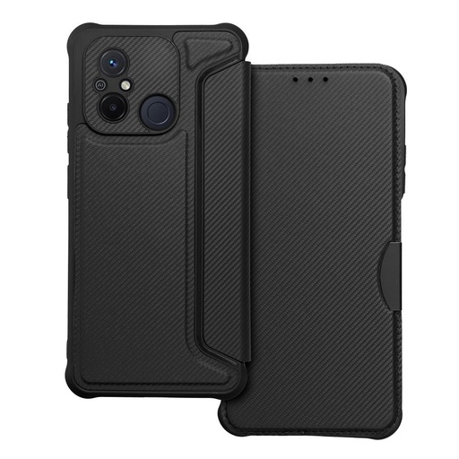 Xiaomi Redmi 12C Razor mágneses ütésálló notesz tok (Fekete)