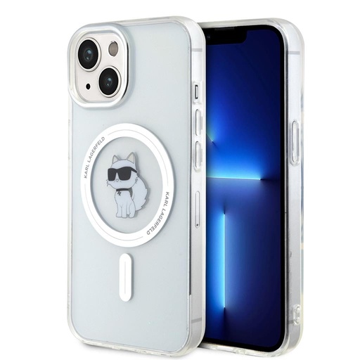 Apple iPhone 15 Karl Lagerfeld IML Ikonik MagSafe tok (Átlátszó) – KLHMP15SHFCKNOT