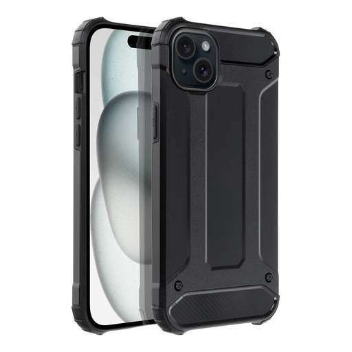 Apple iPhone 15 Plus armor ütésálló hátlap tok (Fekete)
