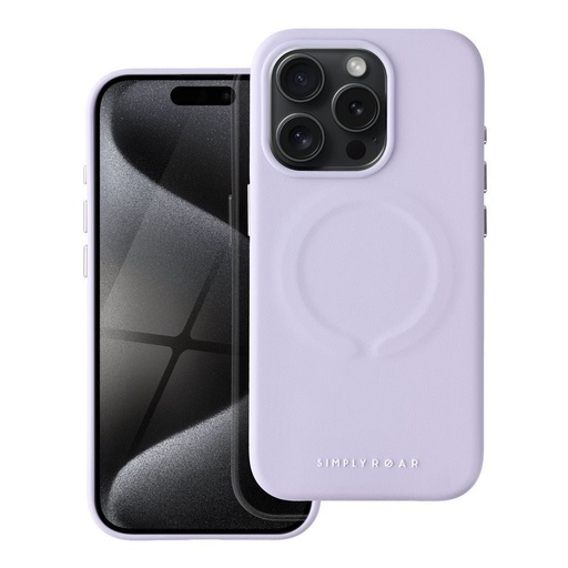 Apple iPhone 15 Pro Roar Leather magsafe hátlap tok (Lila)