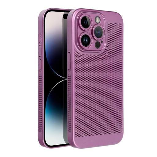 Apple iPhone 15 Plus Breezy lyukacsos műanyag hátlap tok (Lila)