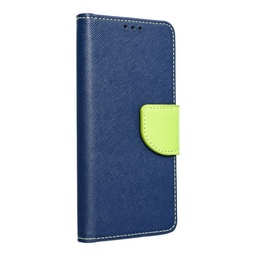 Apple iPhone 15 Fancy book notesz tok (kék-lime)