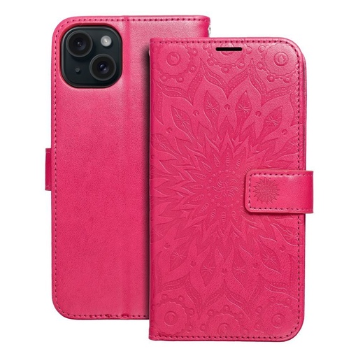 Apple iPhone 15 Plus Forcell MEZZO nyitható tok (Magenta)