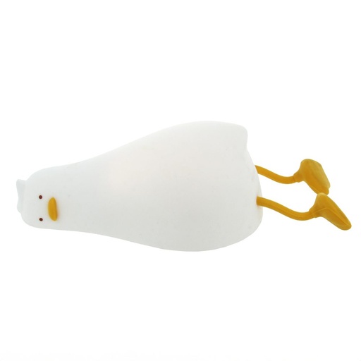 Foverver Lazy Duck FNL-01 meleg fehéren világító LED éjszakai lámpa, beépített akkumulátorral fehér
