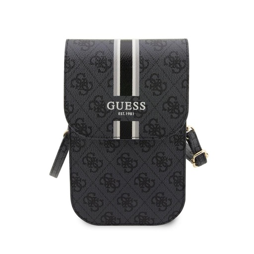 Guess 4G Printed Stripe Phone Bag (Fekete) - GUWBP4RPSK