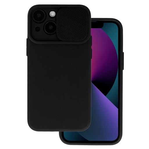Samsung Galaxy A05S Camshield szilikon hátlap tok (Fekete)