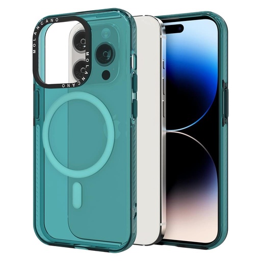 Apple iPhone 12 / iPhone 12 Pro MOLAN CANO rainbow TPU hátlap tok (Zöld)