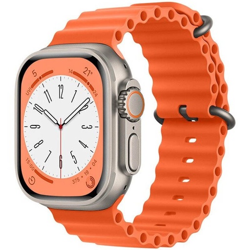 Apple Watch 38mm / Watch 40mm / Watch 41mm HOCO WA12 szilikon szíj ezüst