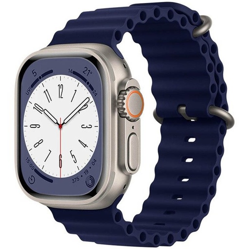 Apple Watch 38mm / Watch 40mm / Watch 41mm HOCO WA12 szilikon szíj éjkék