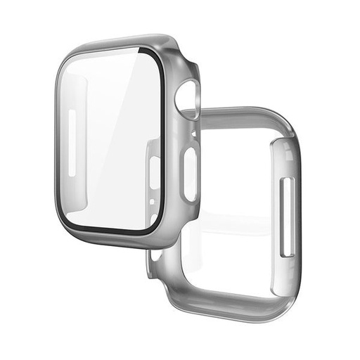 Apple Watch 7 41mm / Watch 8 41mm Hoco WS3 Shadow tok beépített üvegfóliával (Ezüst)