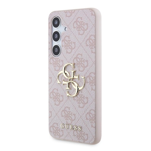 Samsung Galaxy S24 Guess PU 4G Metal Logo tok (Rózsaszín) - GUHCS24S4GMGPI
