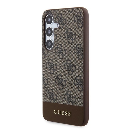 Samsung Galaxy S24+ Guess PU 4G Stripe tok (Barna) - GUHCS24MG4GLBR