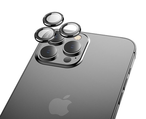 Apple iPhone 15 Pro / iPhone 15 Pro Max Hoco eagle eye metal kamera üvegfólia szürke