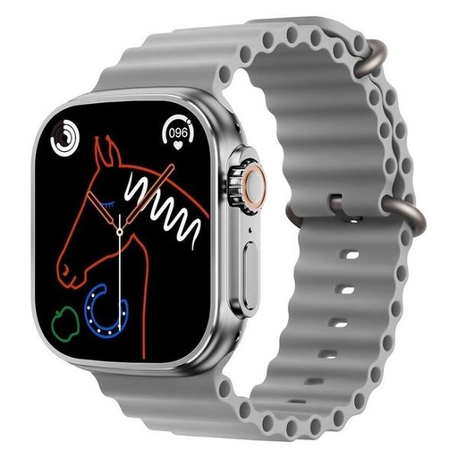 XO M8 Pro okosóra (Ezüst) – 1.96", 49 mm, hívásfogadás, vezeték nélküli töltés
