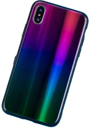 Apple iPhone 7 / iPhone 8 / iPhone SE 2020 / iPhone SE 2022 ombre üveg hátlap tok (Kék - Lila)