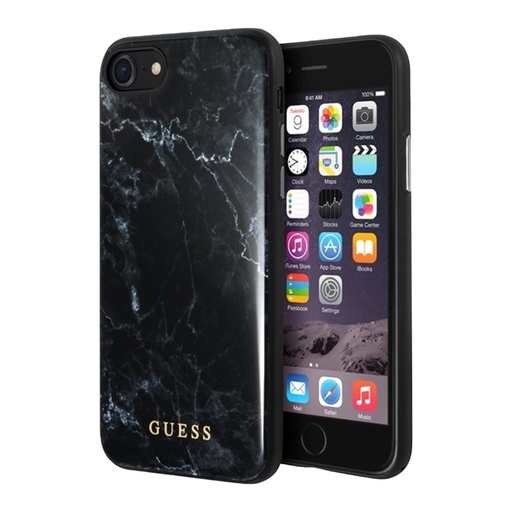 Apple iPhone 7/8 Guess Marble tok (Fekete) - GUHCI8HYMABK